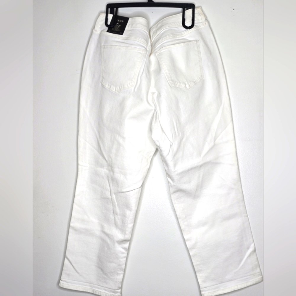 Ivory Denim Cropped Ivory Jeans - Picture 6 of 6